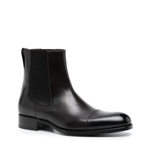NWT TOM FORD Edgar Leather Chelsea Boot in Black size UK 10.5 / US 11